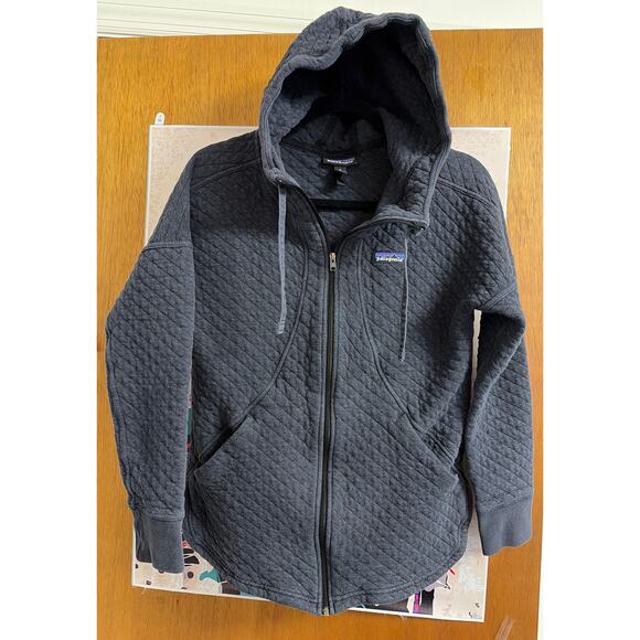 Patagonia Organic Cotton Quilted Hoody Jacket size Medium - Picture 2 of 13